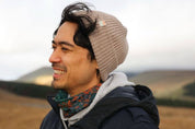 Malin Cashmere + Merino Mix Ribbed Beanie - Willow