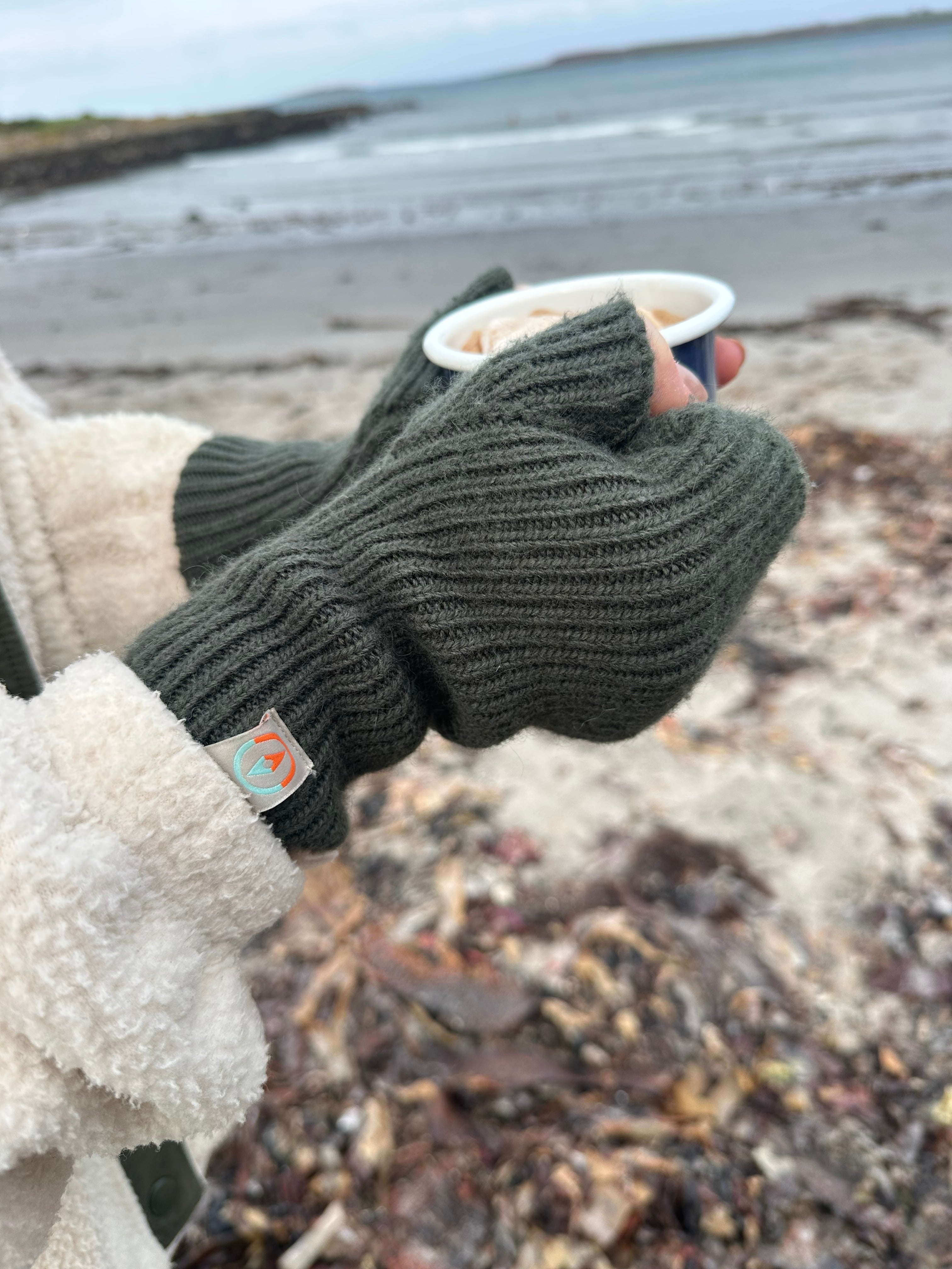 Cocoon Cosy Cuffs - Cashmere Fingerless Gloves