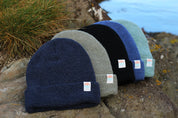 Garron Recycled Waffle Knit Beanie - Basalt Black