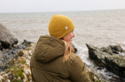 Malin Cashmere + Merino Mix Ribbed Beanie - Mustard