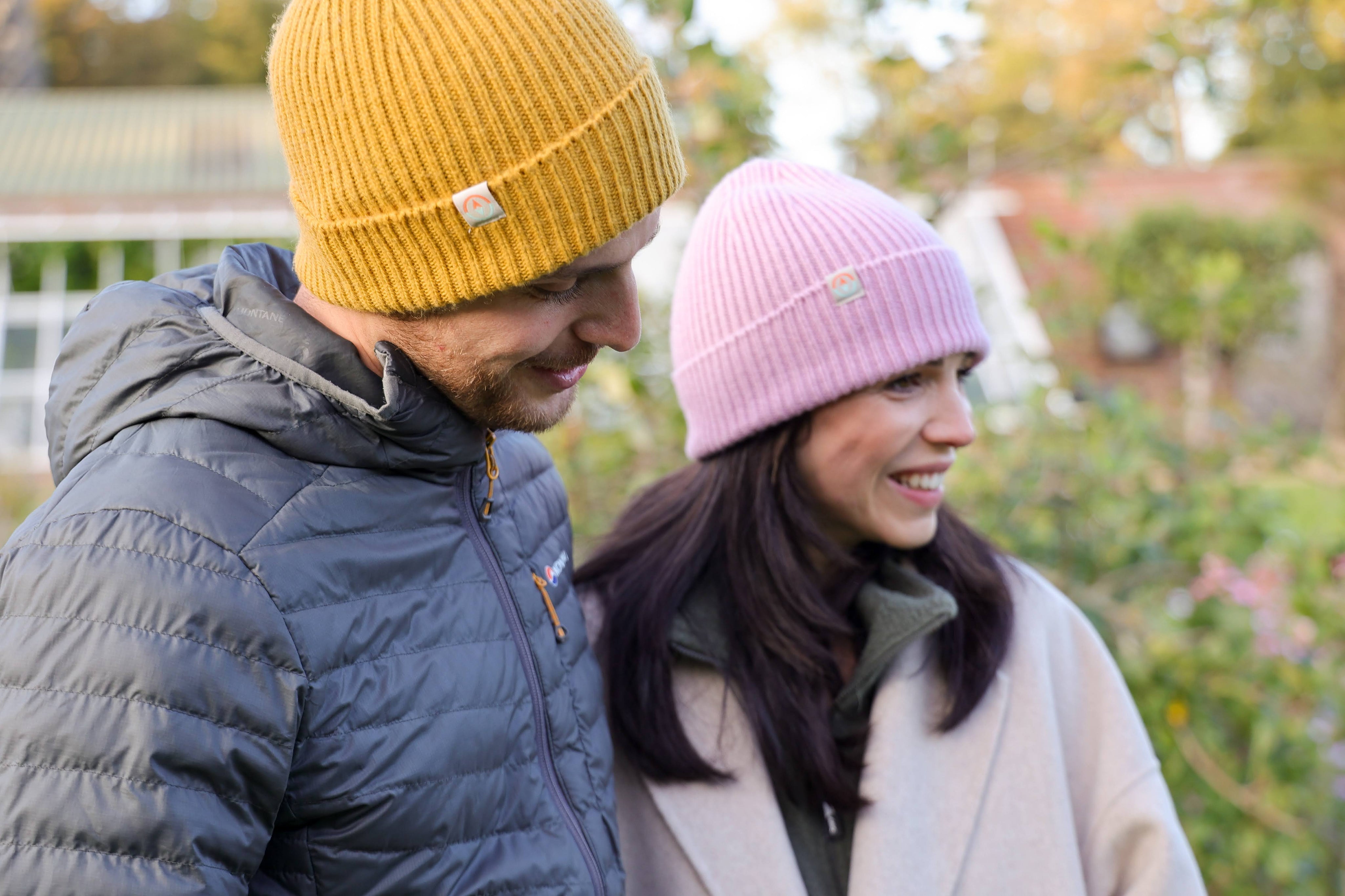 Malin Cashmere + Merino Mix Ribbed Beanie - Lavender