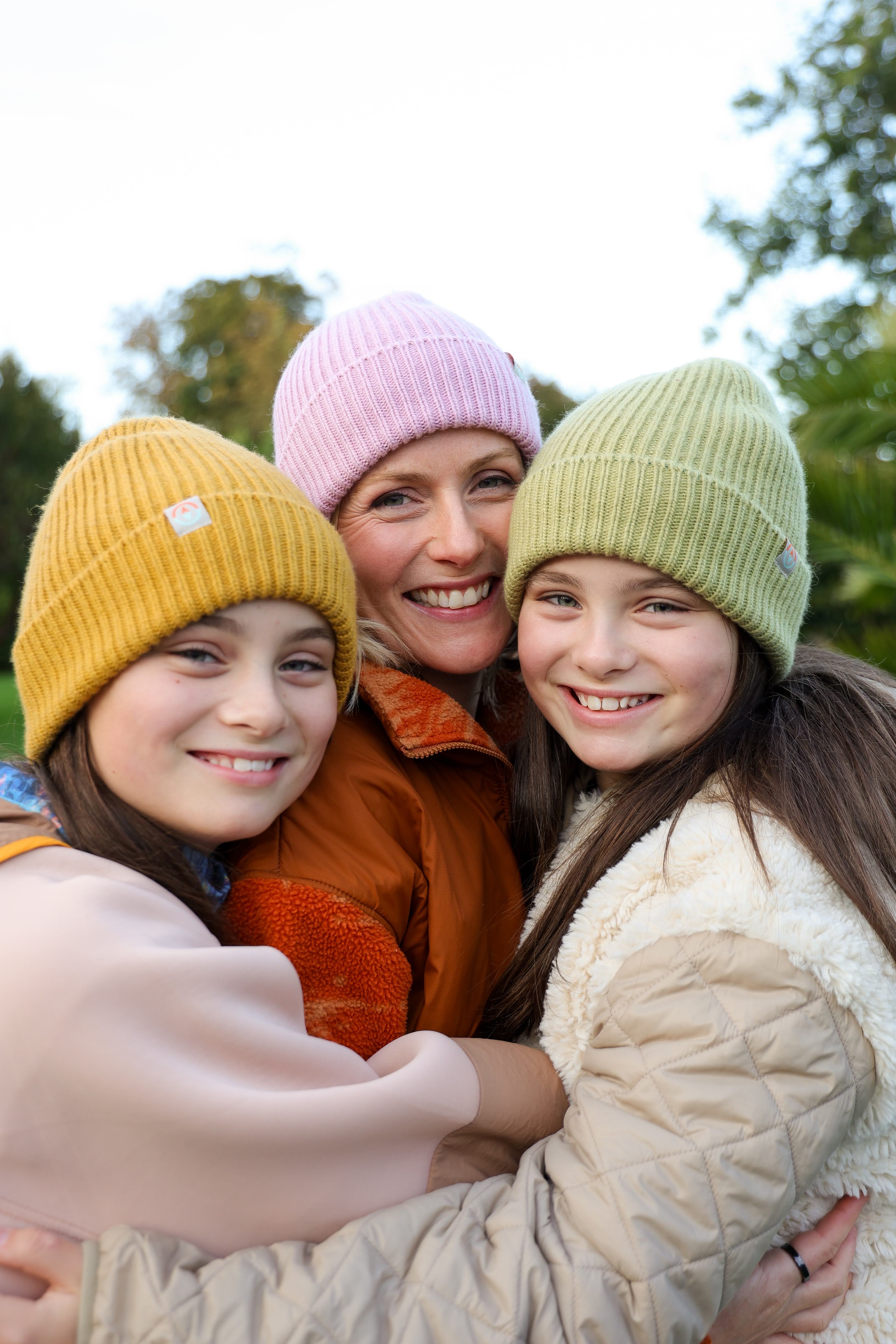 Malin Cashmere + Merino Mix Ribbed Beanie - Pistachio Green