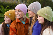 Malin Cashmere + Merino Mix Ribbed Beanie - Lavender