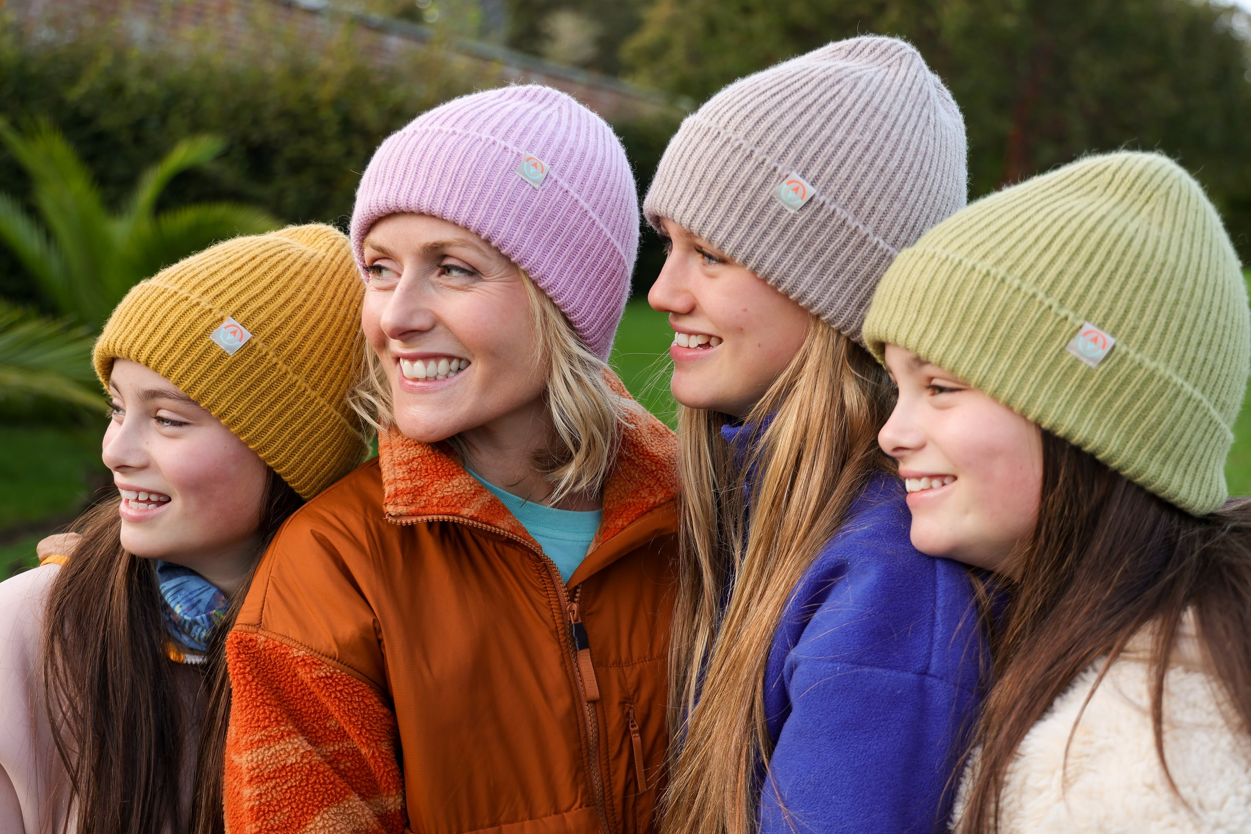 Malin Cashmere + Merino Mix Ribbed Beanie - Willow