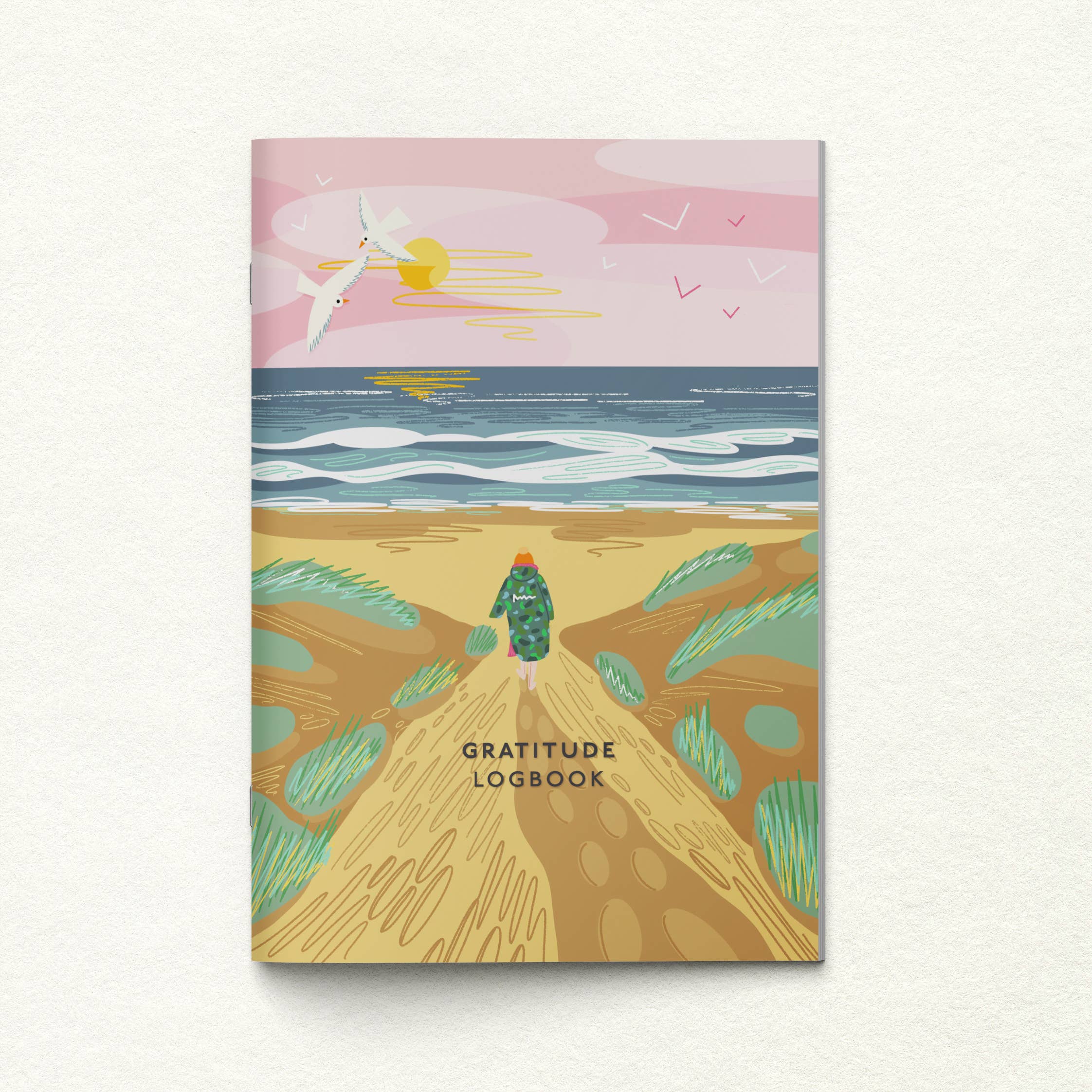 Gratitude logbook Over the dunes