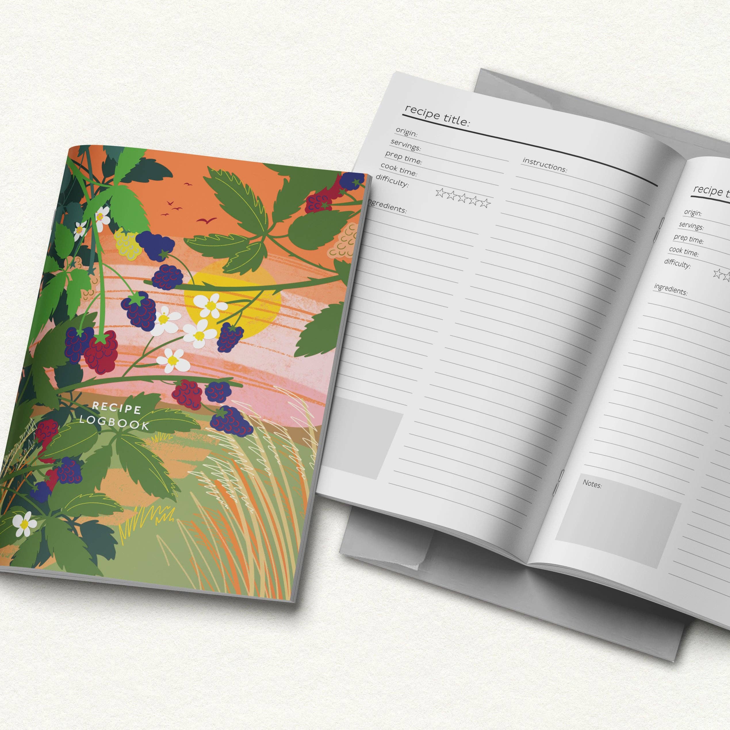 Recipe logbook Hedgerow