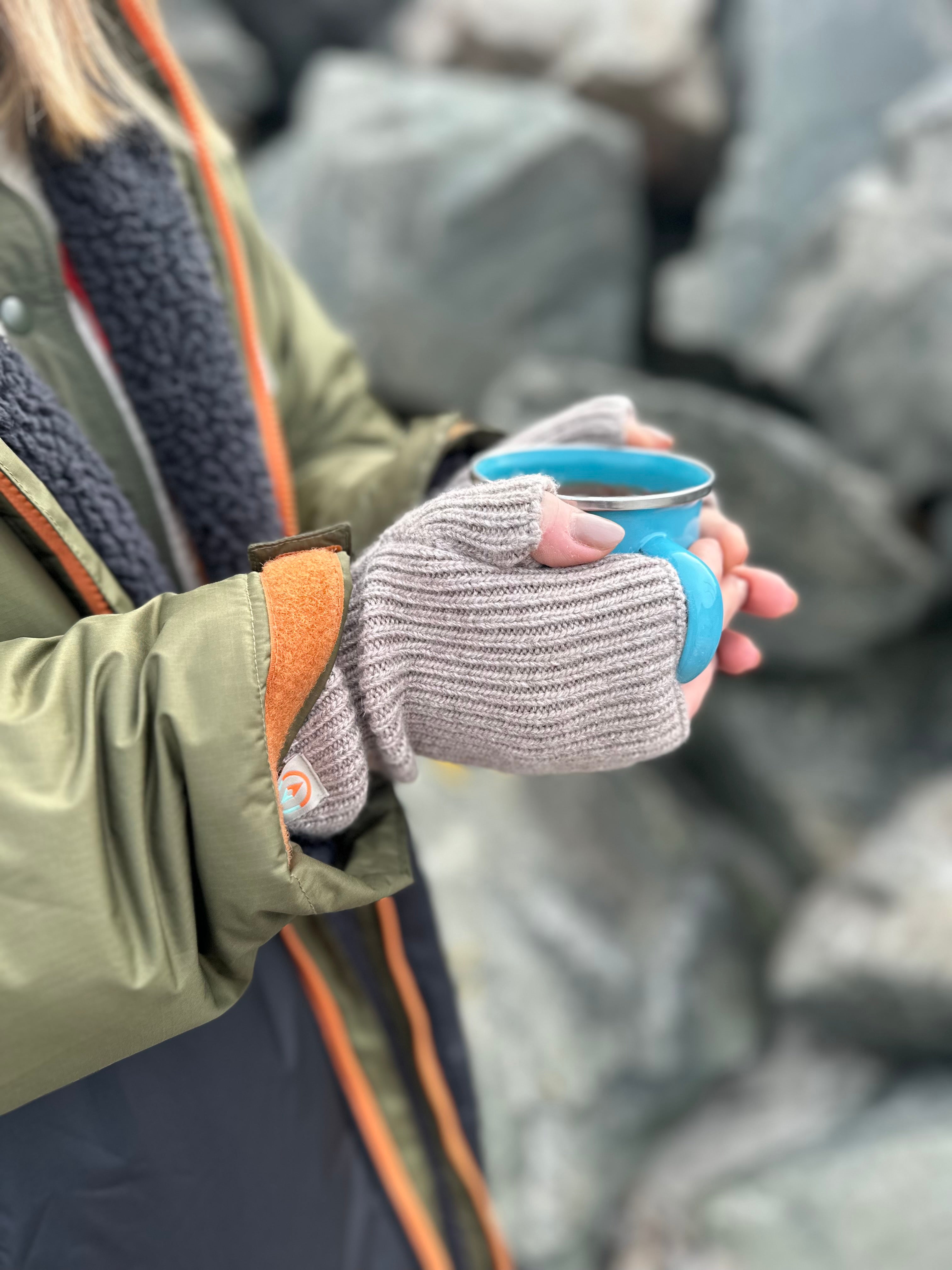 Cocoon Cosy Cuffs - Cashmere Fingerless Gloves – True North Life
