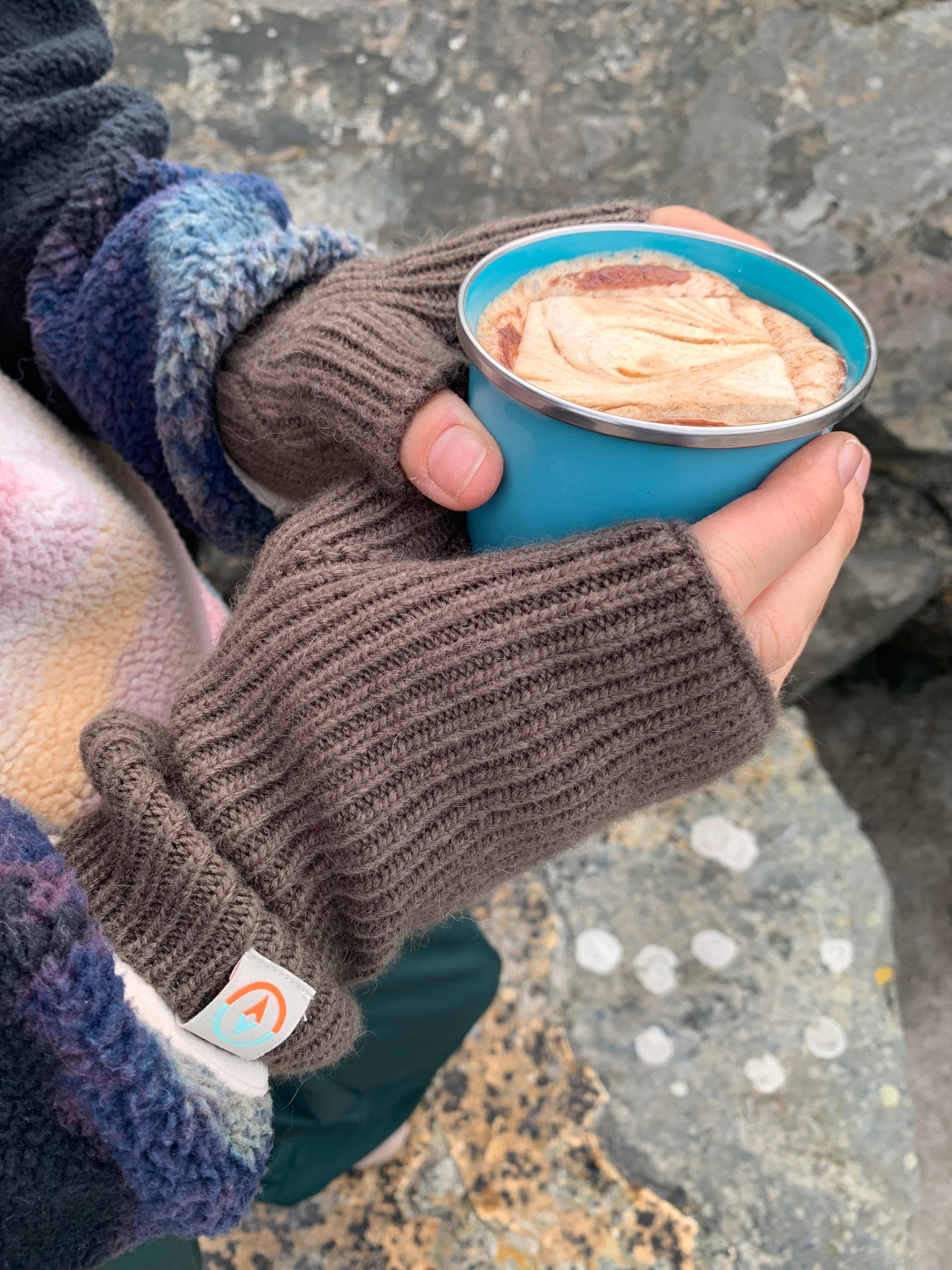 Cocoon Cosy Cuffs - Cashmere Fingerless Gloves – True North Life