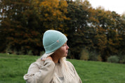 Malin Cashmere + Merino Mix Ribbed Beanie - Mint