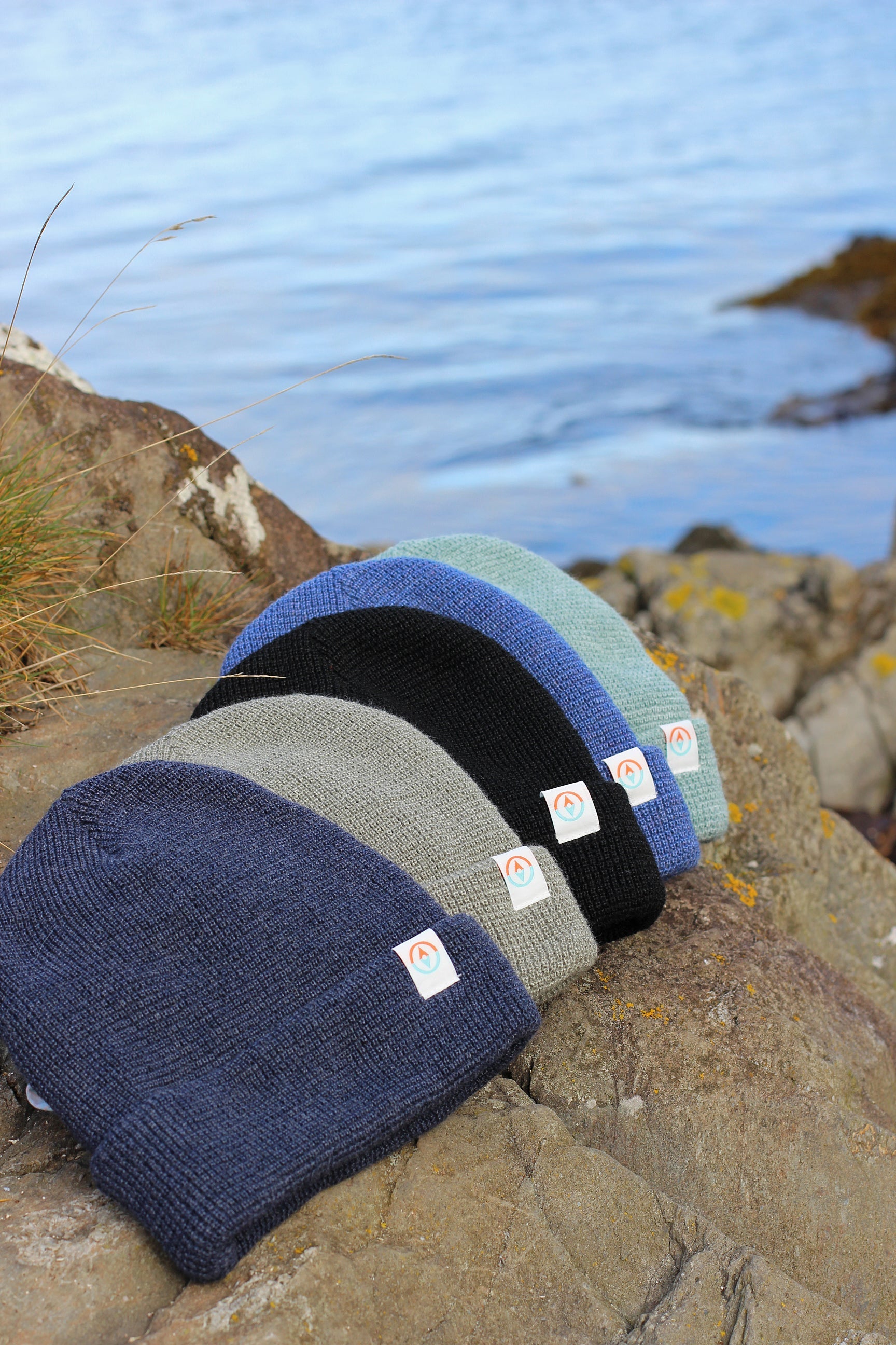 Garron Recycled Waffle Knit Beanie - Basalt Black